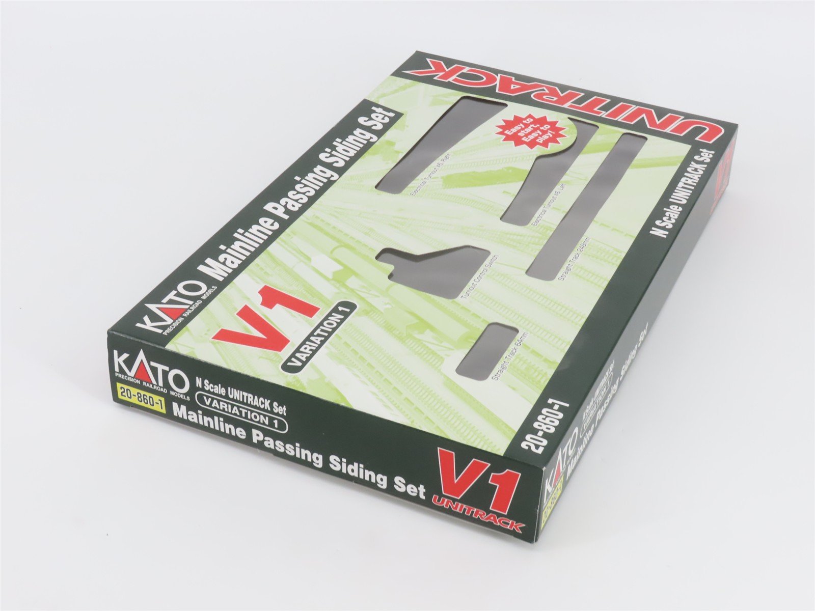 N Scale KATO Unitrack 20-860-1 Mainline Passing Siding Track Set - V1