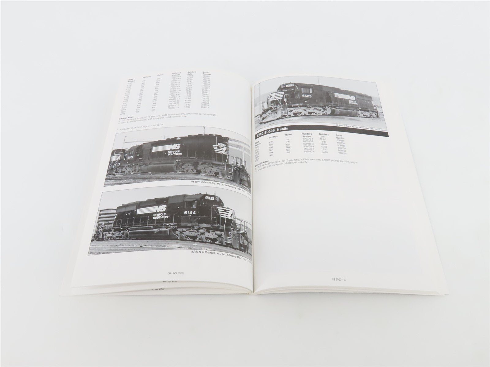 Norfolk Southern 2000 Locomotive Directory by Paul K. Withers & R.G Bowers ©2000