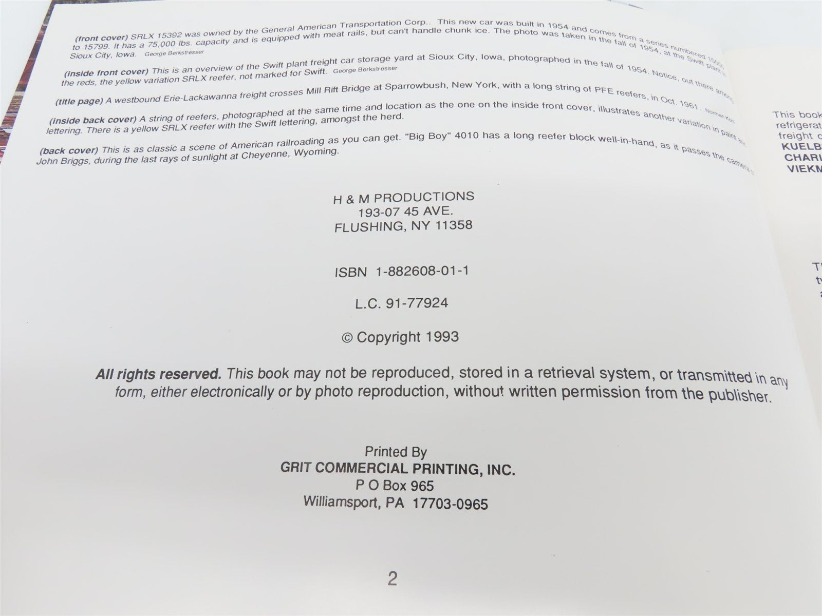 Classic Freight Cars Vol 3: 40 FT. Refrigerator Cars by John Henderson ©1993