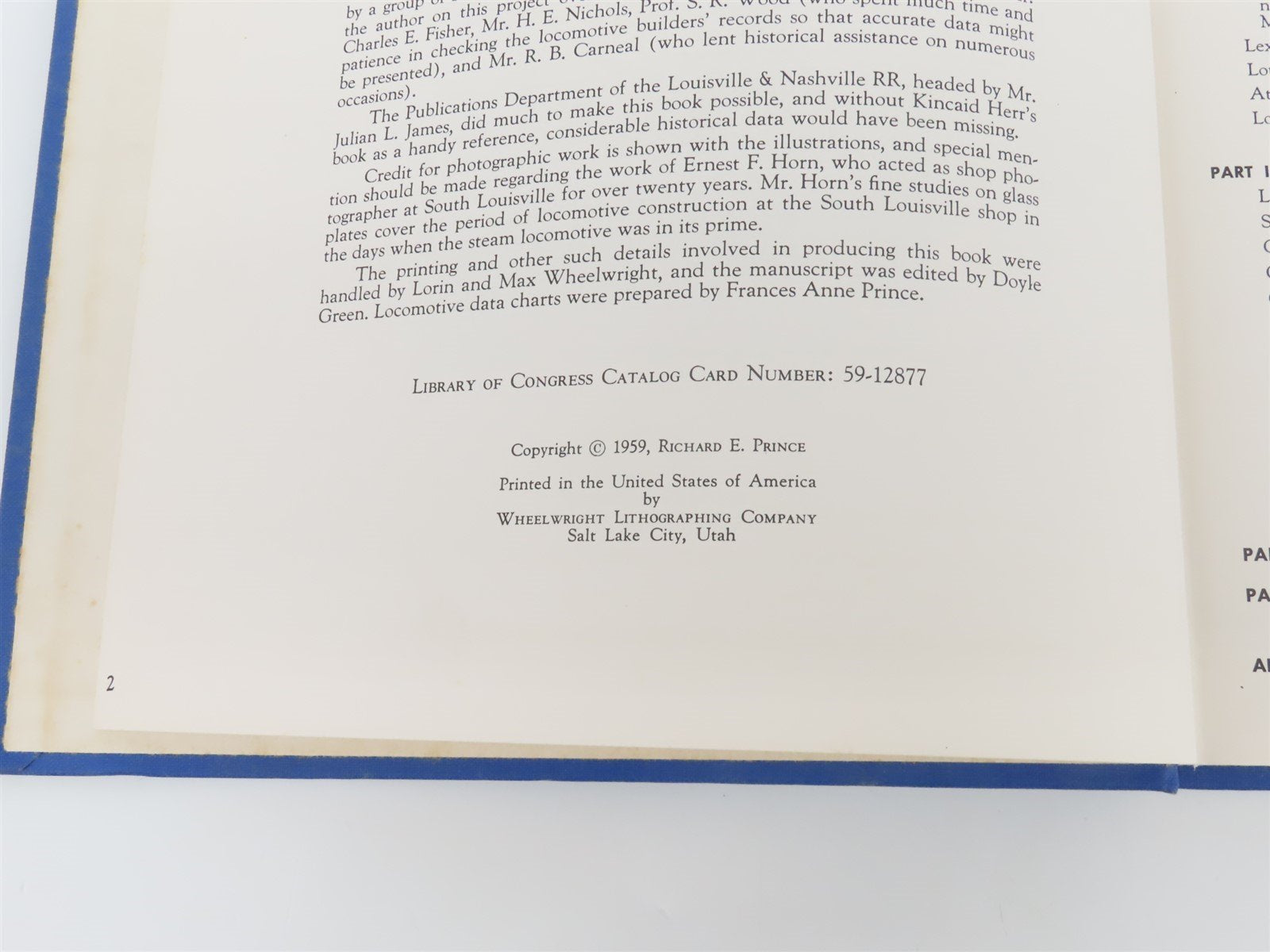 Louisville & Nashville Steam Locomotives by Richard E. Prince ©1959 HC Book