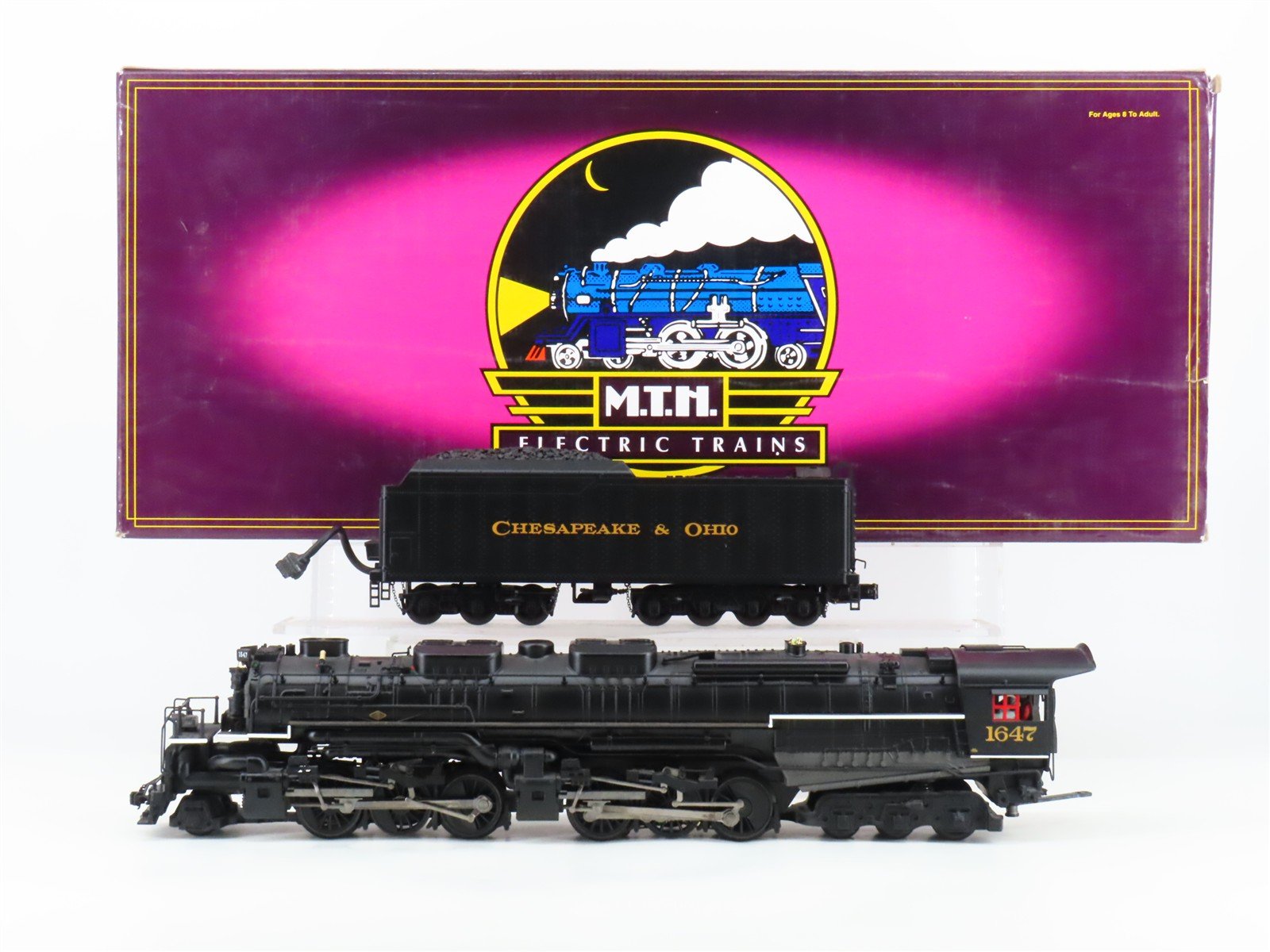 O Gauge 3-Rail MTH 20-3115-1 C&O Chesapeake & Ohio 2-6-6-6 Steam Loco #1647