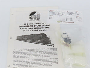 O 3-Rail MTH 20-3017-1 C&O Chesapeake & Ohio 2-6-6-6 H-8 Steam #1604 w/ Sound
