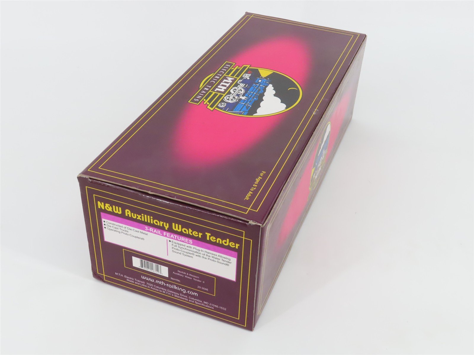 O Gauge 3-Rail MTH 20-3046 N&W Norfolk & Western Auxiliary Steam Tender