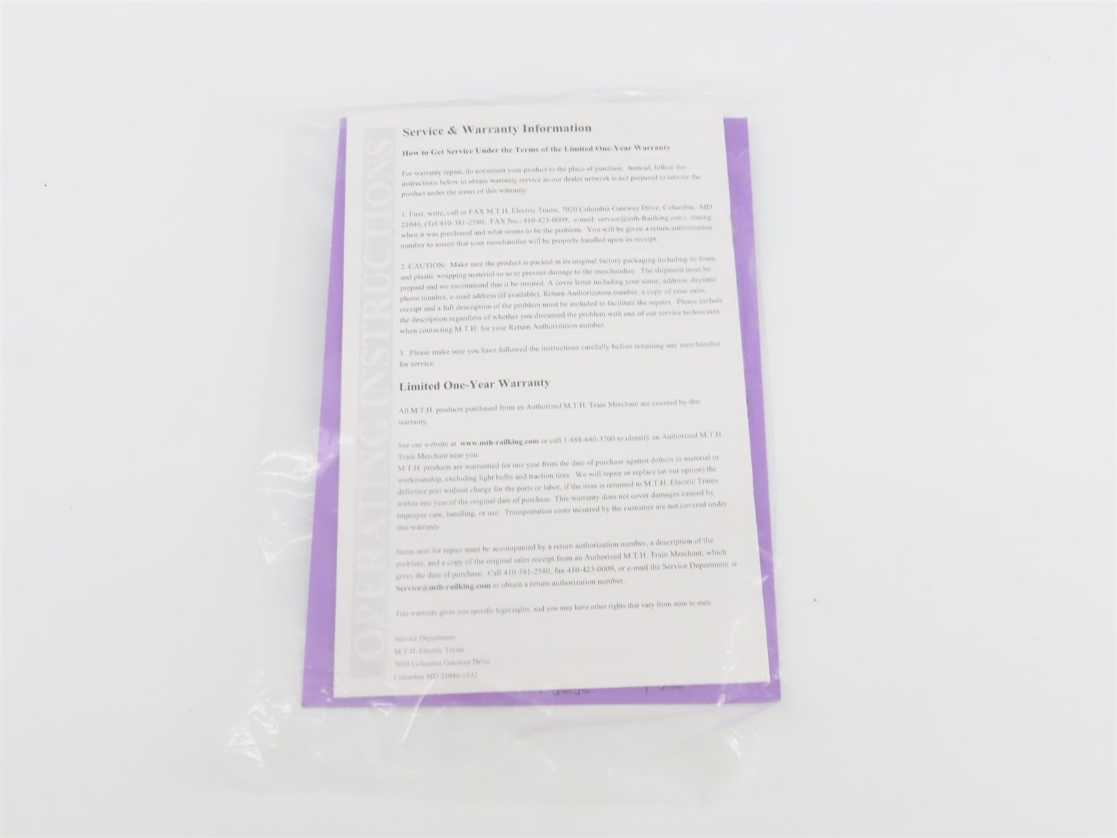 O Gauge 3-Rail MTH 20-3045-1 NYC Railway 4-6-4 Steam Loco #5445 DOES NOT RUN