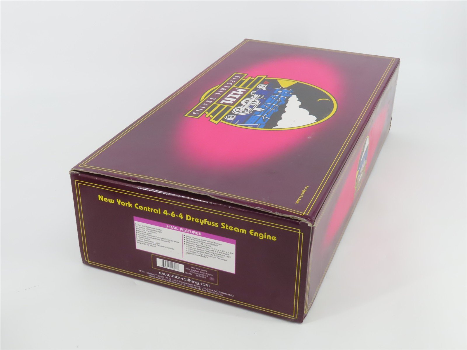 O Gauge 3-Rail MTH 20-3045-1 NYC Railway 4-6-4 Steam Loco #5445 DOES NOT RUN