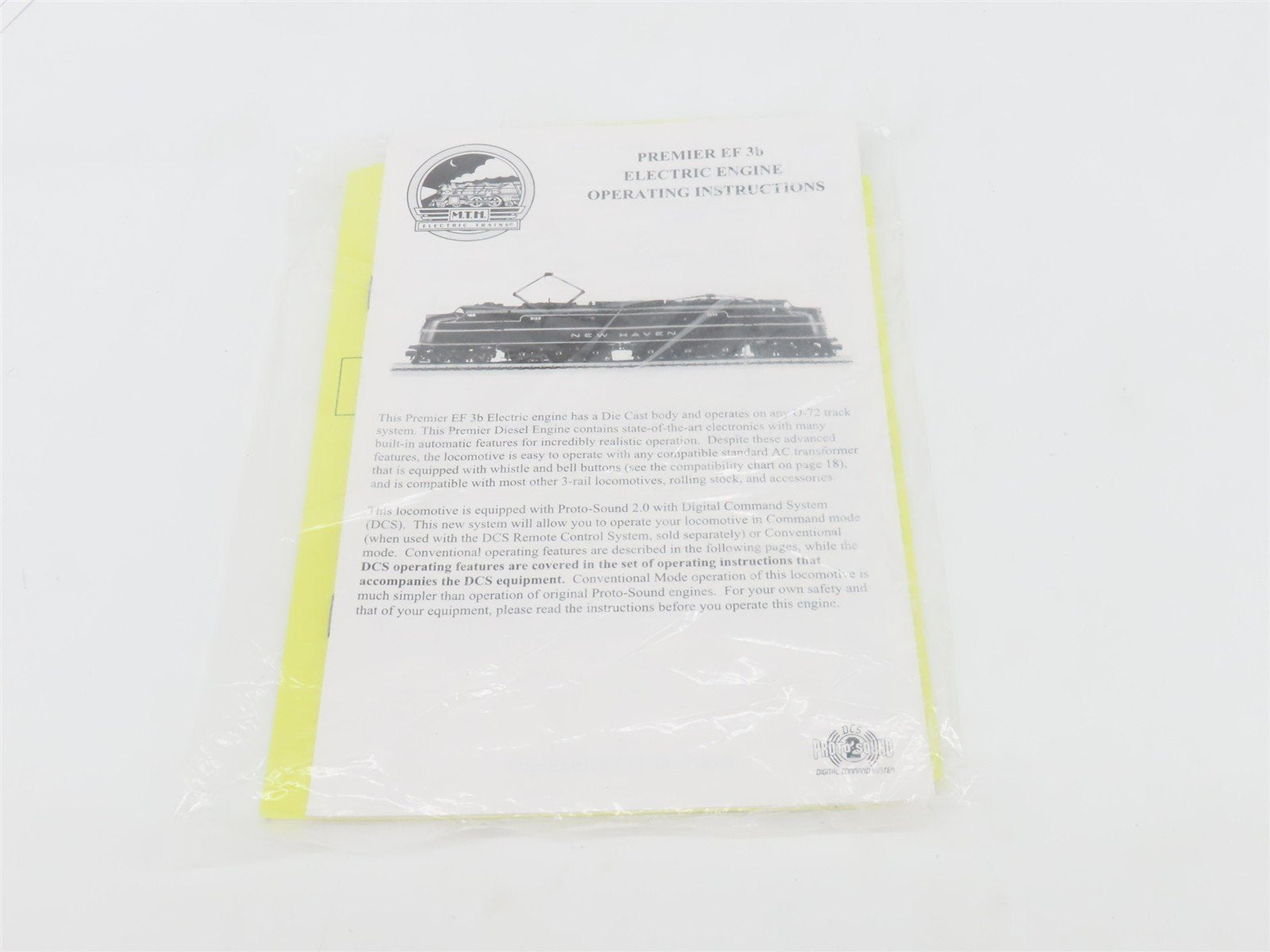 O Gauge 3-Rail MTH 20-2257-1 NH New Haven EF 3B Electric Loco #0155 DOES NOT RUN