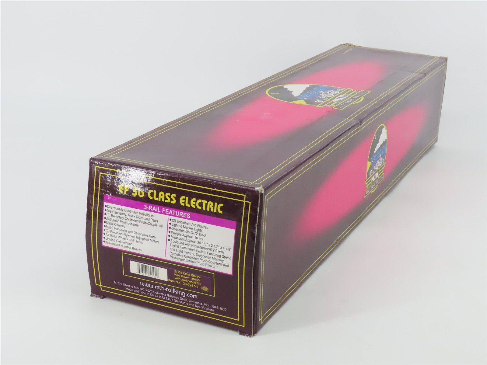 O Gauge 3-Rail MTH 20-2257-1 NH New Haven EF 3B Electric Loco #0155 DOES NOT RUN