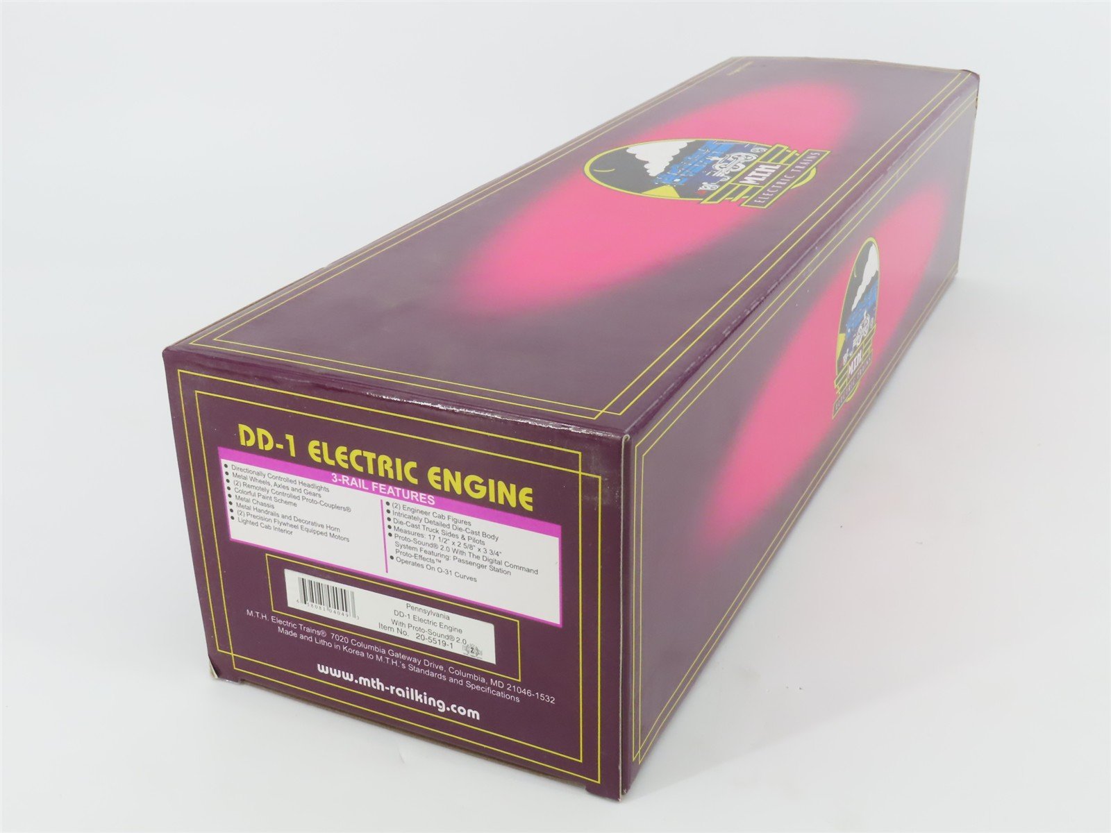 O Gauge 3-Rail MTH 20-5519-1 PRR Pennsylvania DD1 Electric Loco DOES NOT RUN
