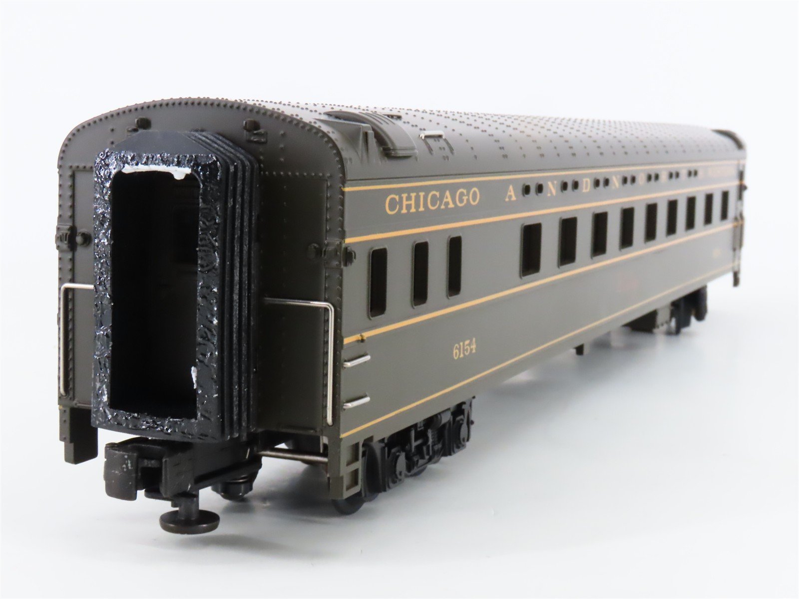 O Gauge 3-Rail MTH 20-6636 CNW Railway Streamliner Passenger 2-Car Set
