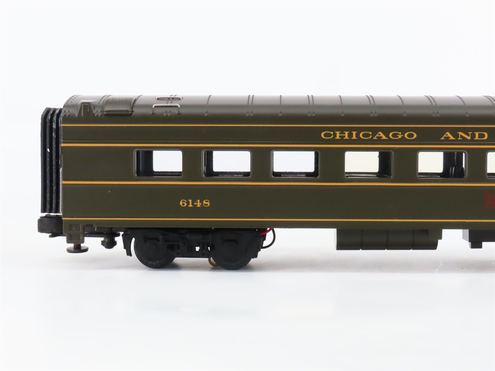 O Gauge 3-Rail MTH 20-6636 CNW Railway Streamliner Passenger 2-Car Set