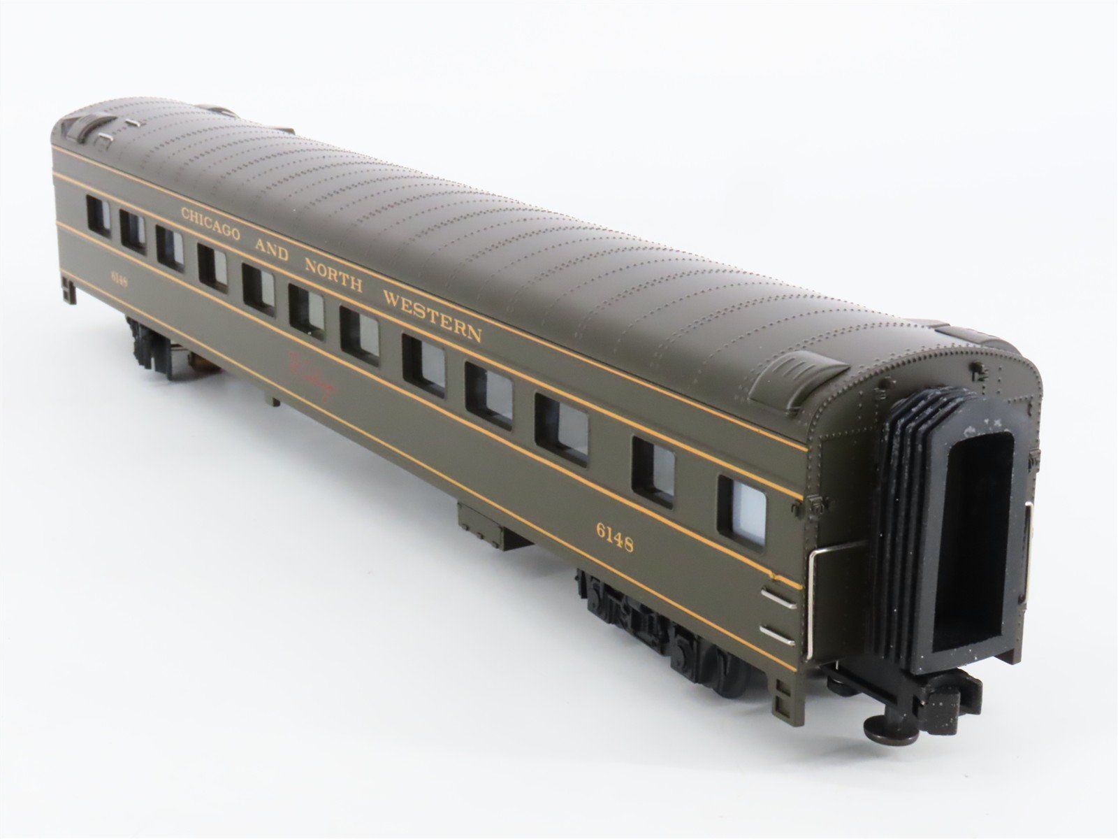 O Gauge 3-Rail MTH 20-6636 CNW Railway Streamliner Passenger 2-Car Set