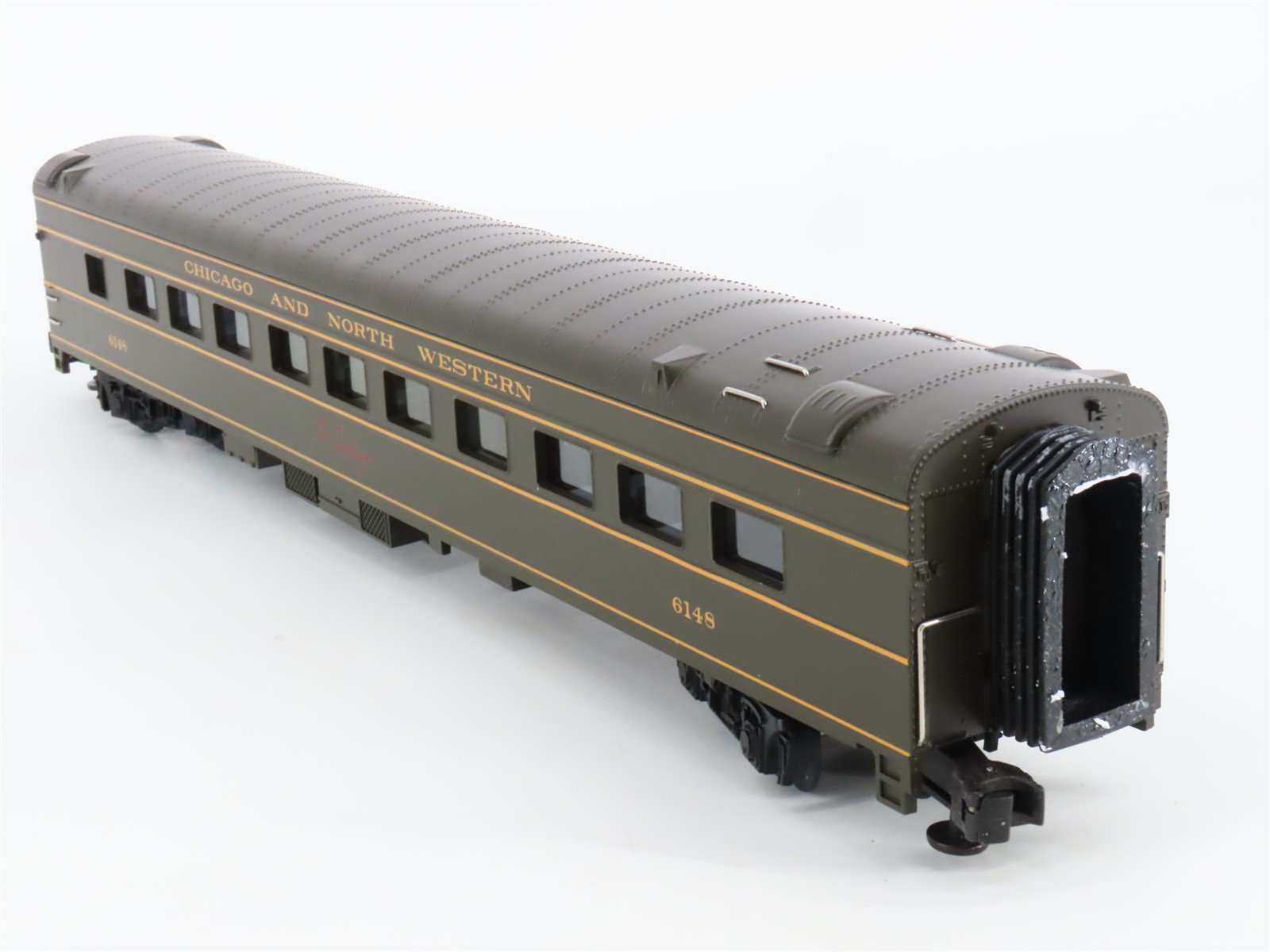 O Gauge 3-Rail MTH 20-6636 CNW Railway Streamliner Passenger 2-Car Set