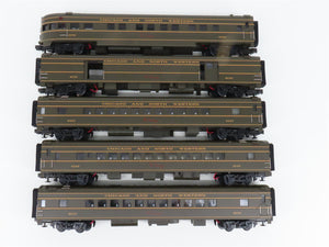 O Gauge 3-Rail MTH 20-6536 CNW Railway 70' Streamlined Passenger 5-Car Set