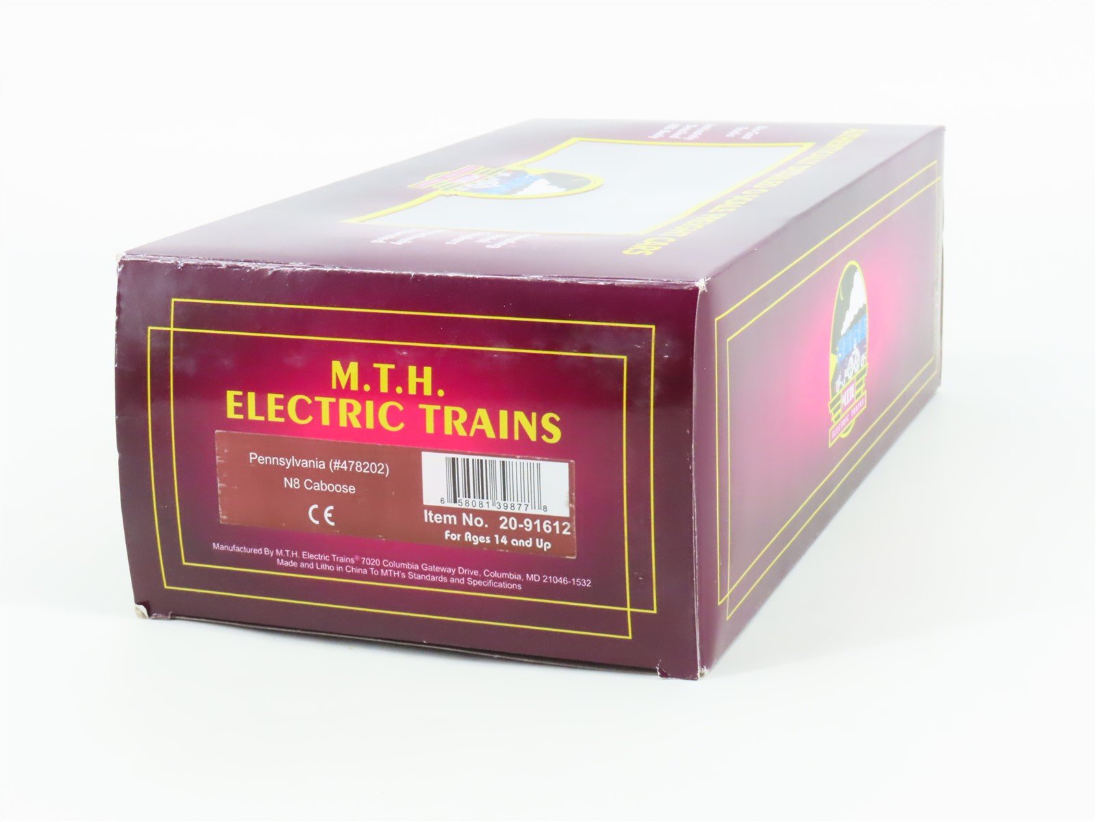 O Gauge 3-Rail MTH 20-91612 PRR Pennsylvania Railroad Caboose #478202 - Lighted