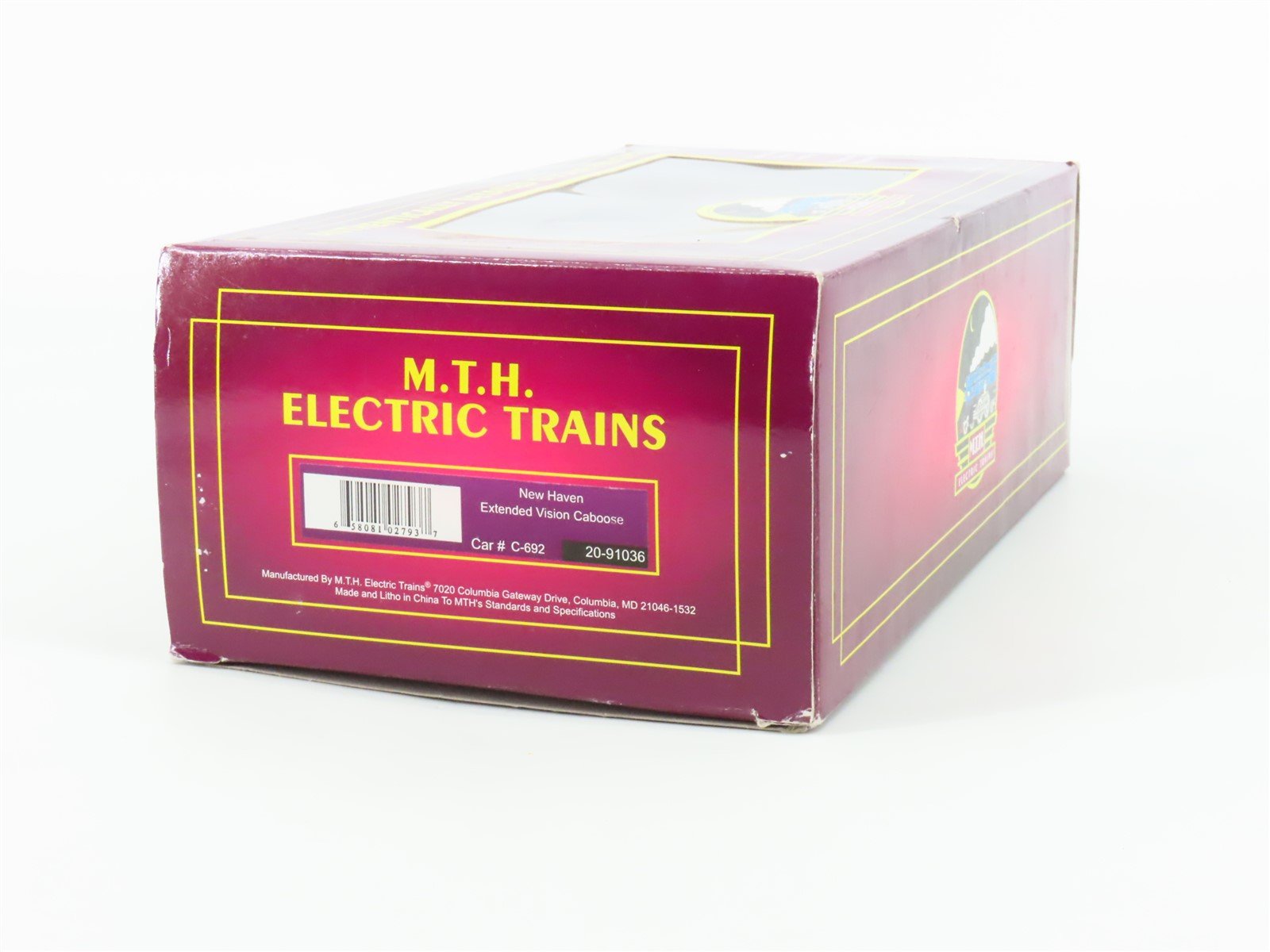 O Gauge 3-Rail MTH 20-91036 NH New Haven Extended Vision Caboose #C-692 -Lighted