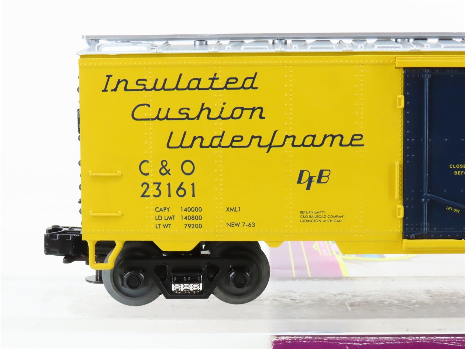 O Gauge 3-Rail MTH 20-94014 C&O Chesapeake & Ohio Railroad Reefer #23161