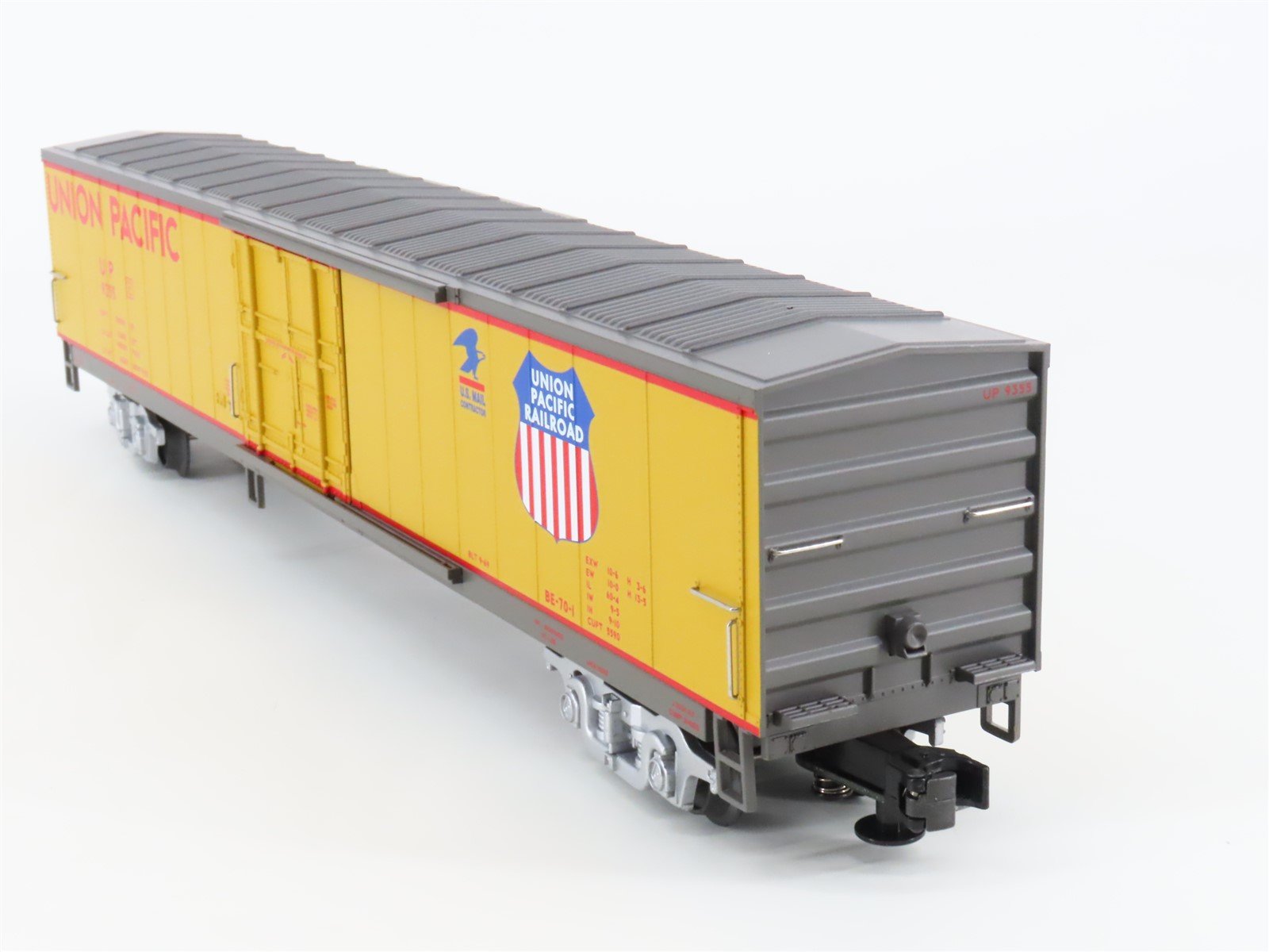 O Gauge 3-Rail MTH 20-93053 UP Union Pacific Railroad 61' Mail Box Car #9355