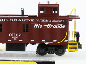 O Gauge 3-Rail K-Line K616-1491 D&RGW Rio Grande Smoking Caboose #01167 -Lighted