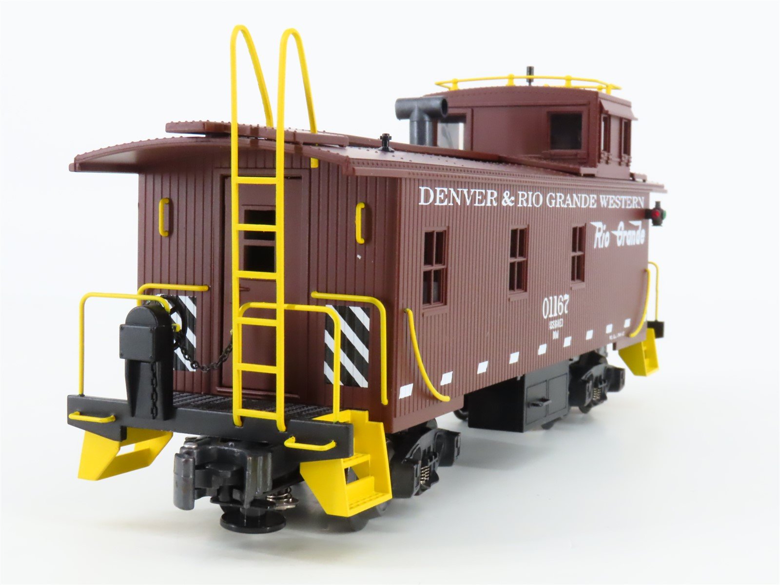 O Gauge 3-Rail K-Line K616-1491 D&RGW Rio Grande Smoking Caboose #01167 -Lighted