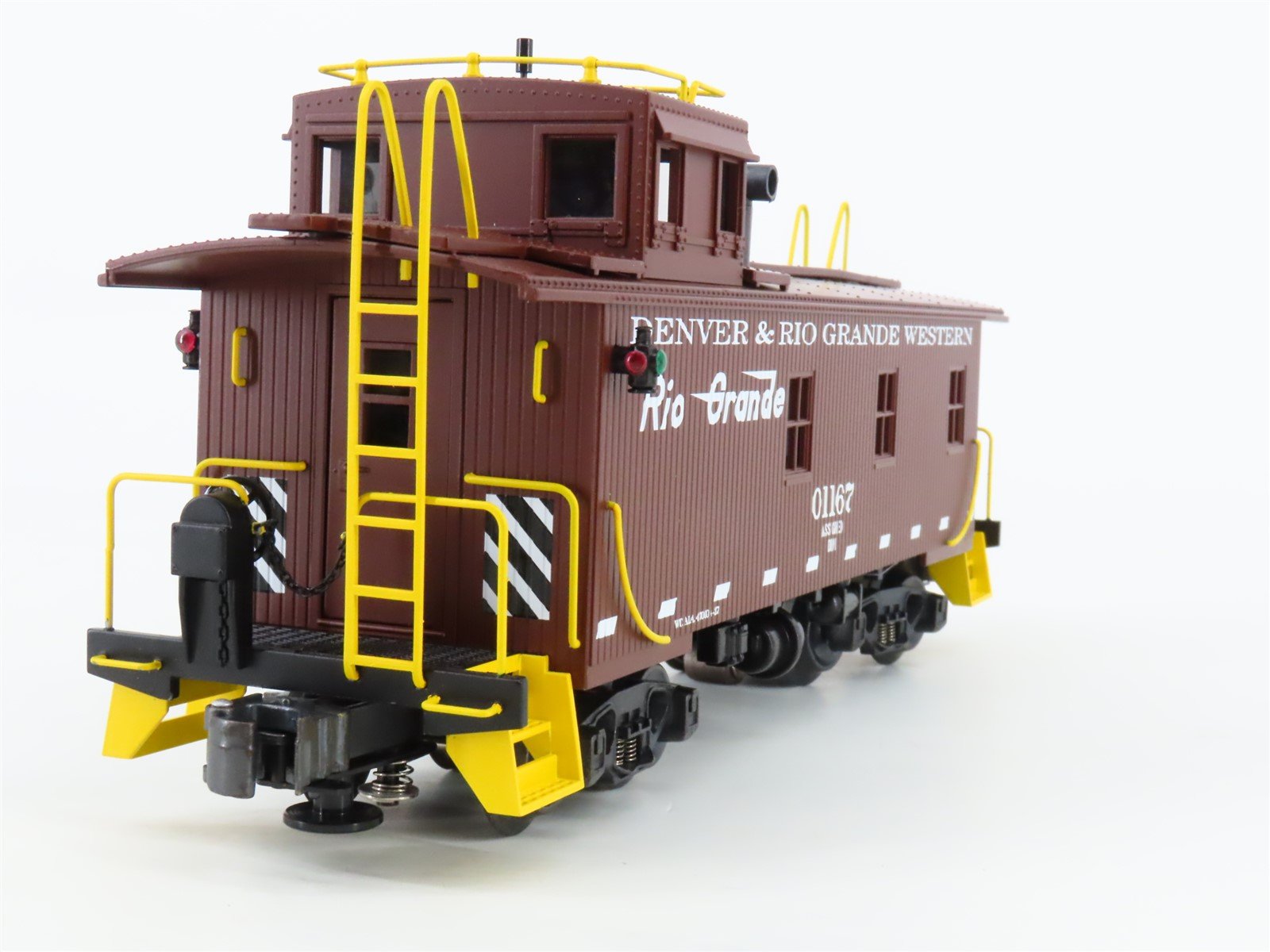 O Gauge 3-Rail K-Line K616-1491 D&RGW Rio Grande Smoking Caboose #01167 -Lighted