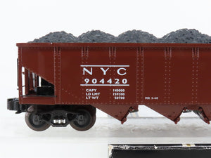 O Gauge 3-Rail K-Line K623-1781 NYC New York Central 4-Bay Hopper #904420 w/Load