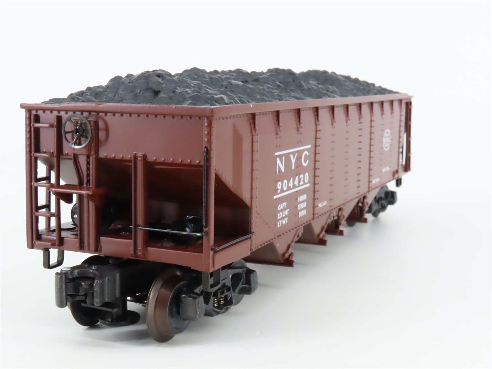 O Gauge 3-Rail K-Line K623-1781 NYC New York Central 4-Bay Hopper #904420 w/Load