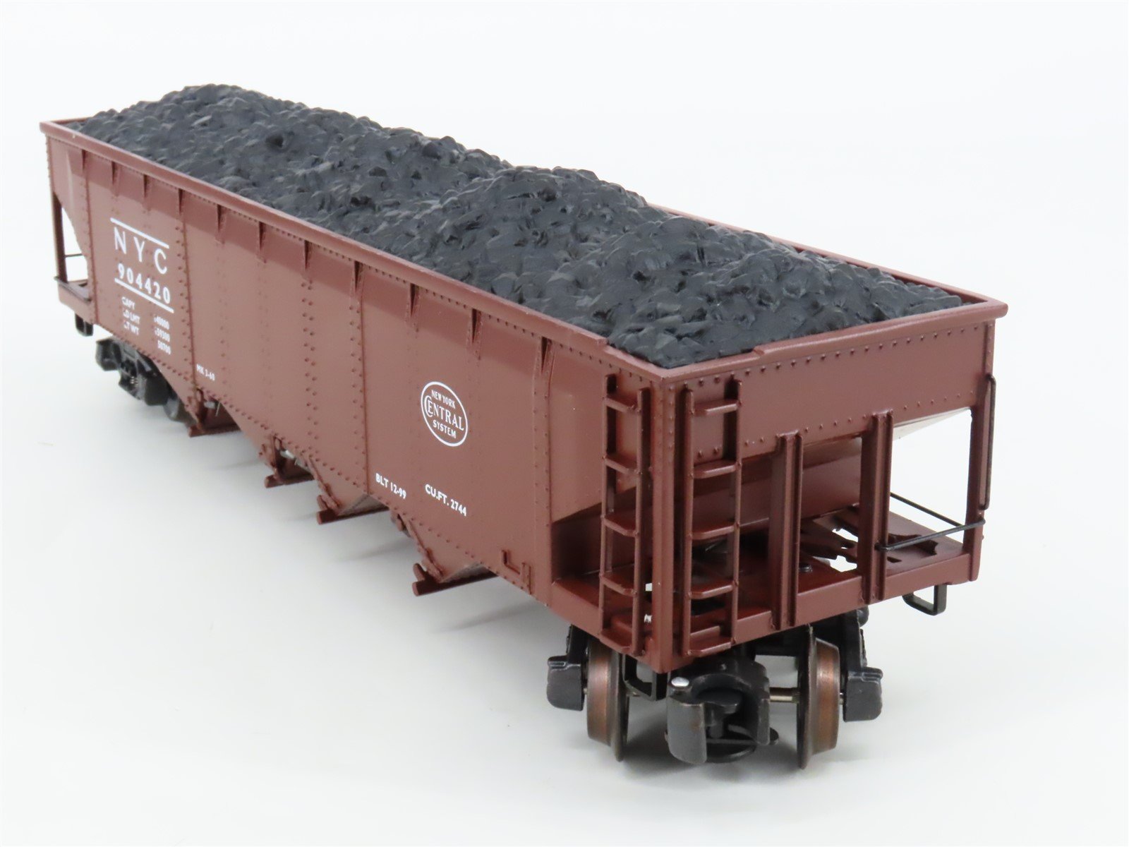 O Gauge 3-Rail K-Line K623-1781 NYC New York Central 4-Bay Hopper #904420 w/Load