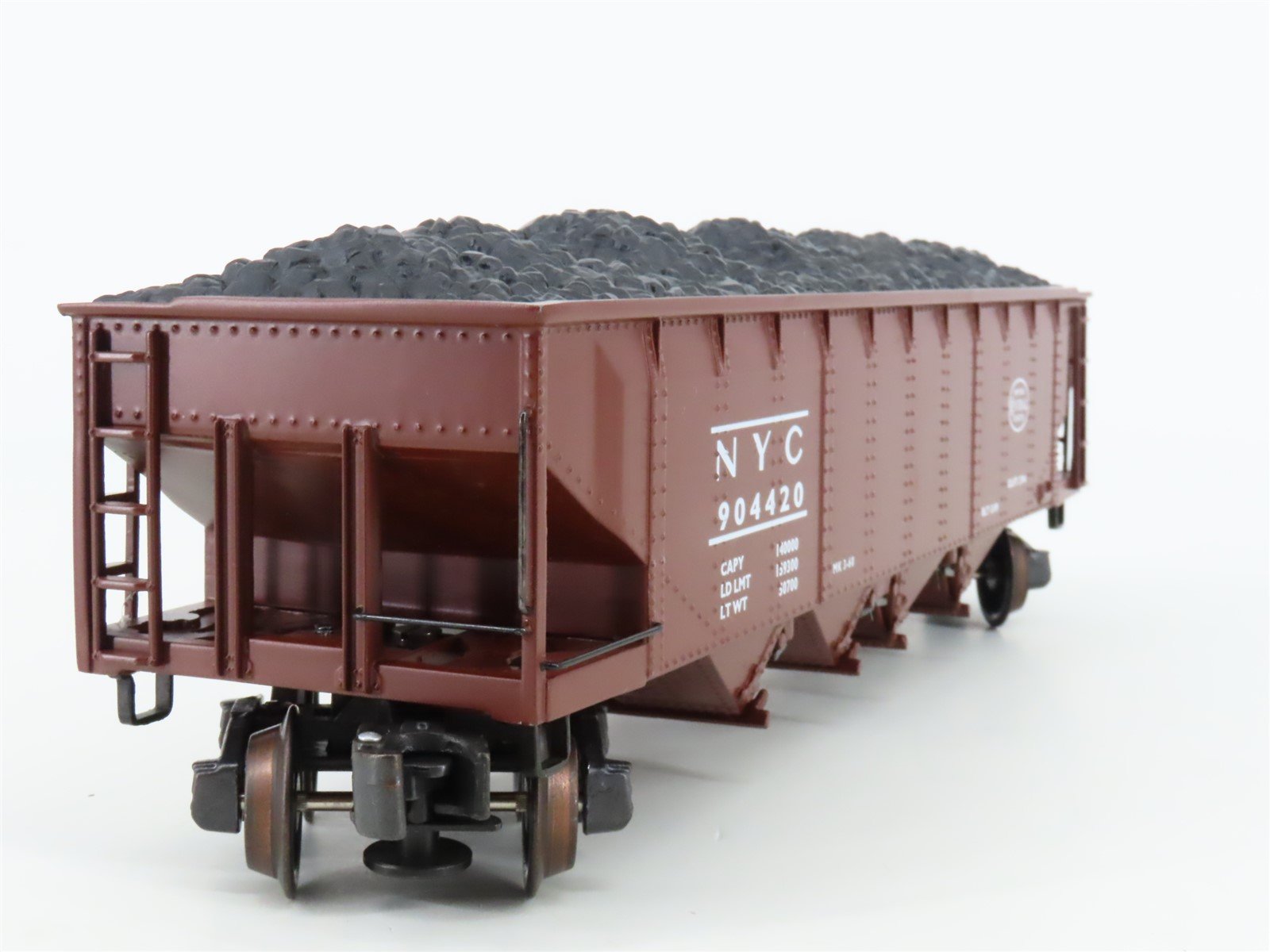 O Gauge 3-Rail K-Line K623-1781 NYC New York Central 4-Bay Hopper #904420 w/Load
