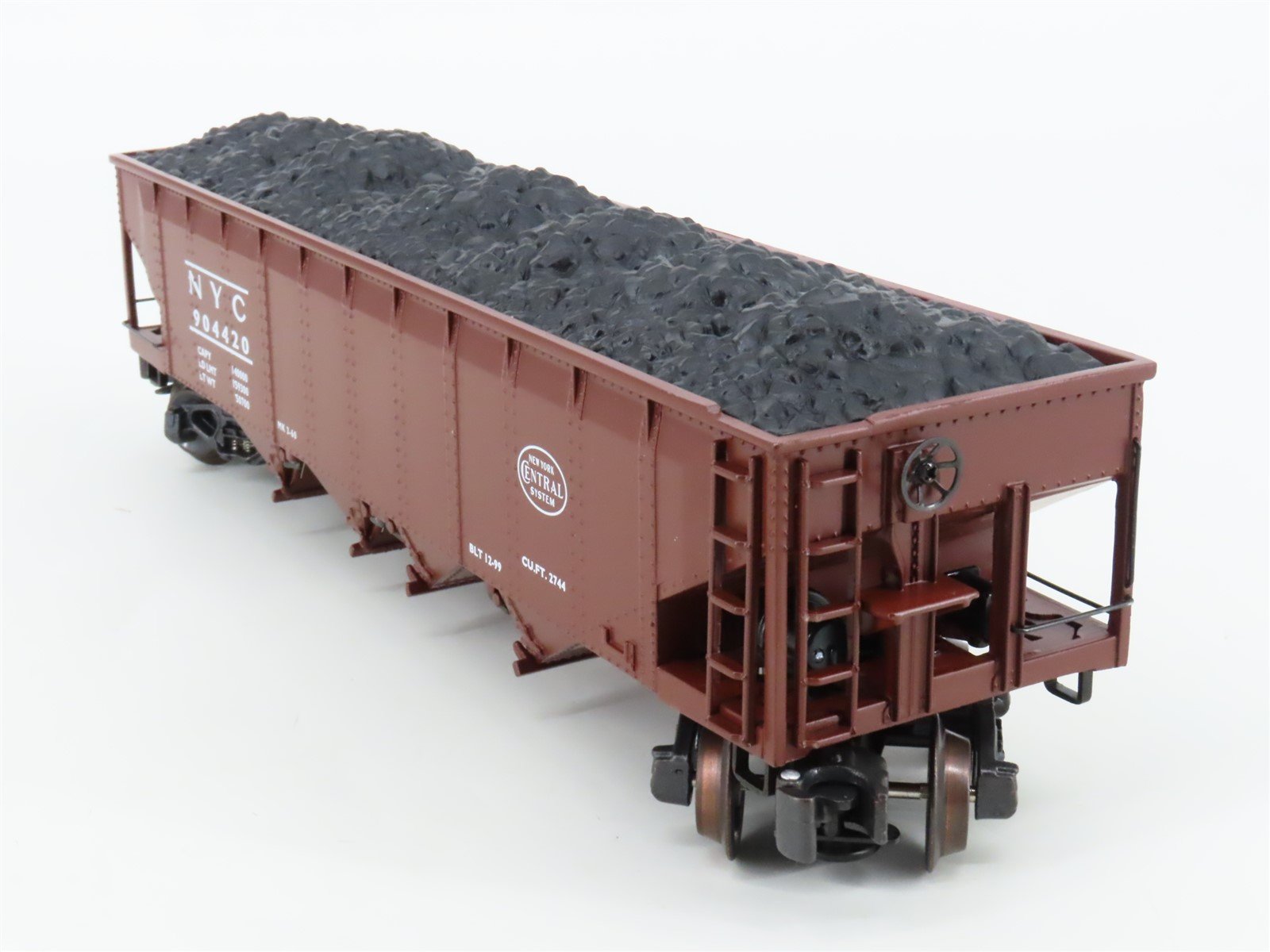 O Gauge 3-Rail K-Line K623-1781 NYC New York Central 4-Bay Hopper #904420 w/Load