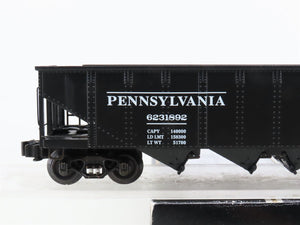 O Gauge 3-Rail K-Line K623-1892 PRR Pennsylvania 4-Bay Open Hopper #6231892