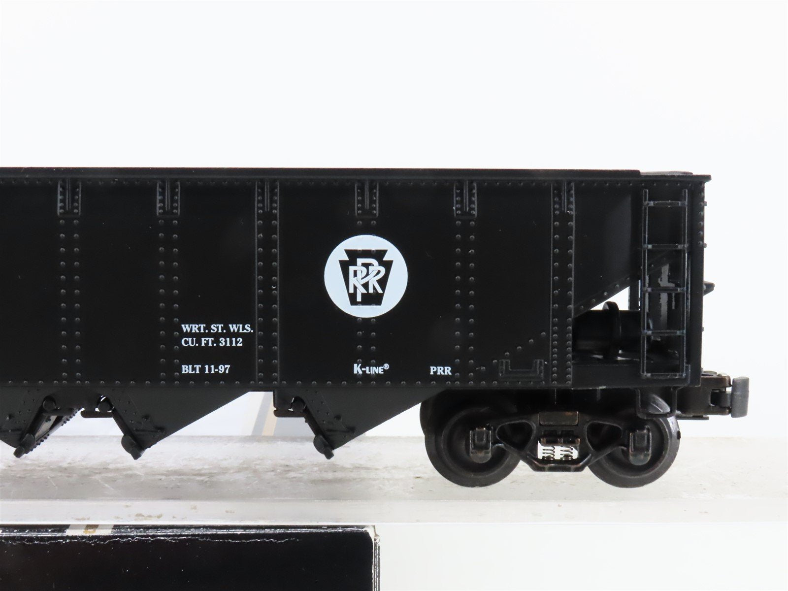 O Gauge 3-Rail K-Line K623-1892 PRR Pennsylvania 4-Bay Open Hopper #6231892