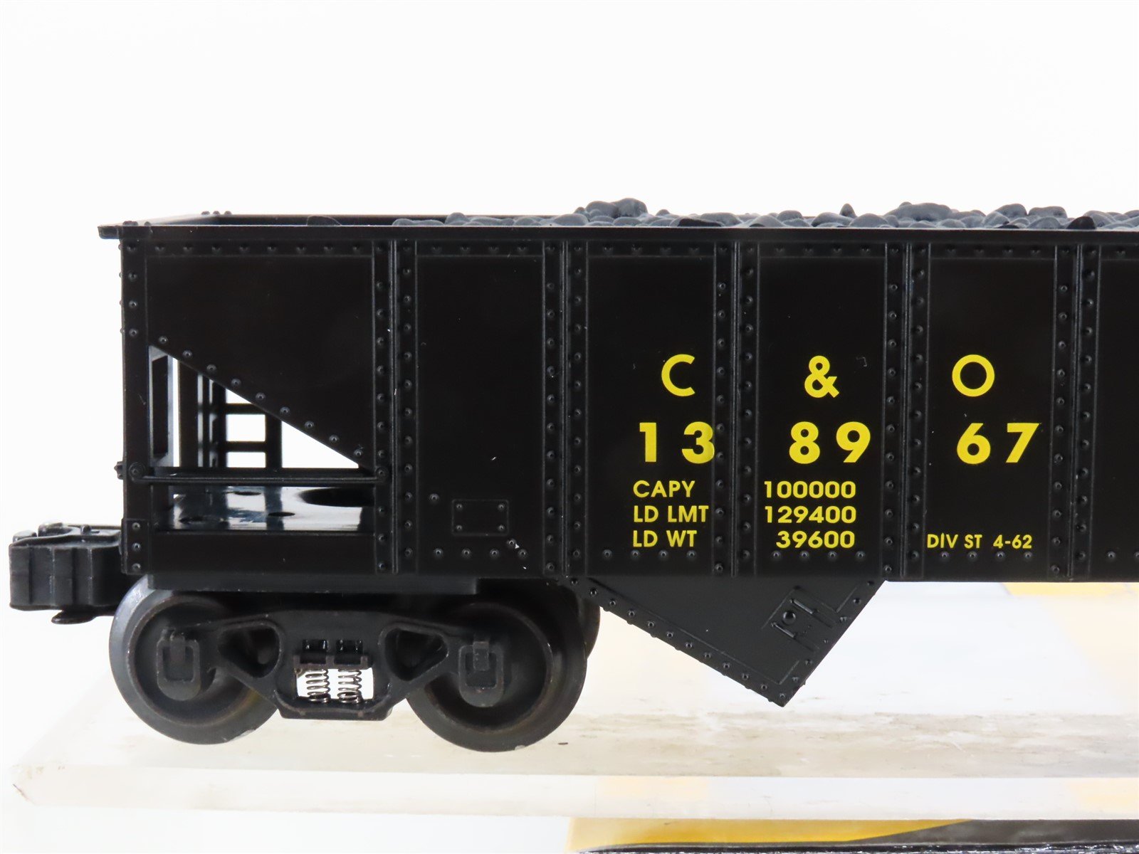 O Gauge 3-Rail K-Line K622-12511 C&O Chesapeake & Ohio 2-Bay Hopper #138967