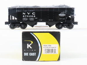 O Gauge 3-Rail K-Line K6251-1753 NYC New York Central 2-Bay Hopper #870268