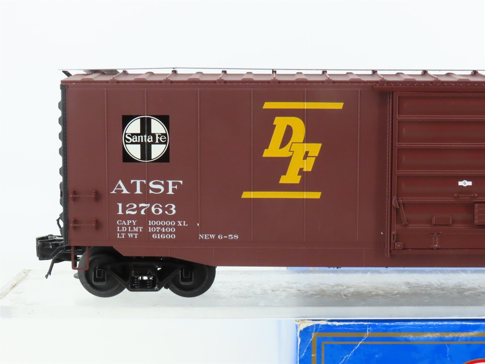 O Gauge 3-Rail Atlas #6574-1 ATSF San Francisco Chief 50' Box Car #12763