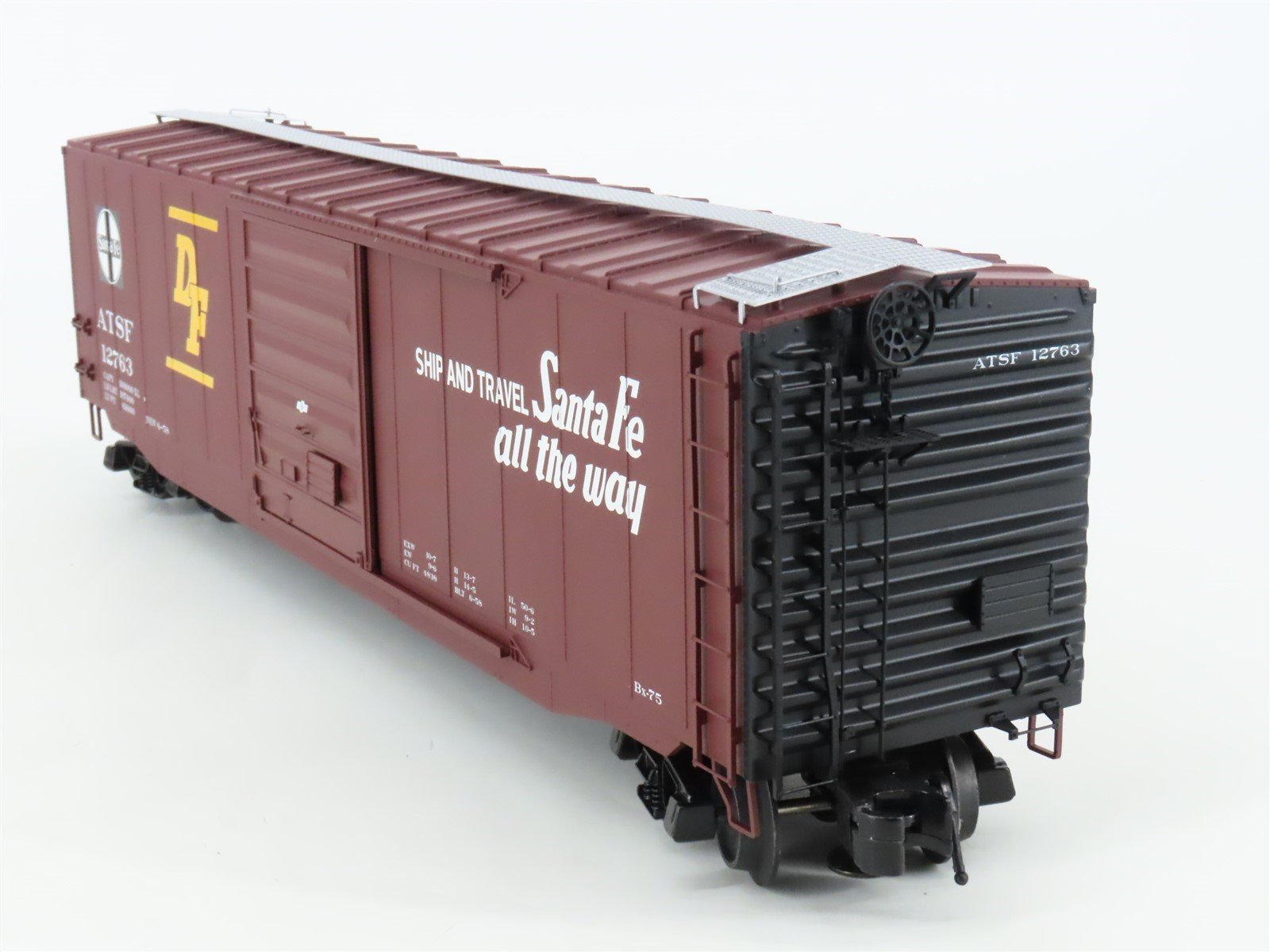 O Gauge 3-Rail Atlas #6574-1 ATSF San Francisco Chief 50' Box Car #12763