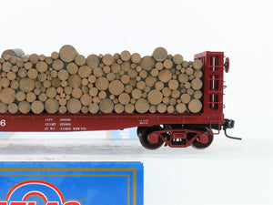 O Scale 2-Rail Atlas #7280-4 L&N Louisville & Nashville Pulpwood Flat Car #20566