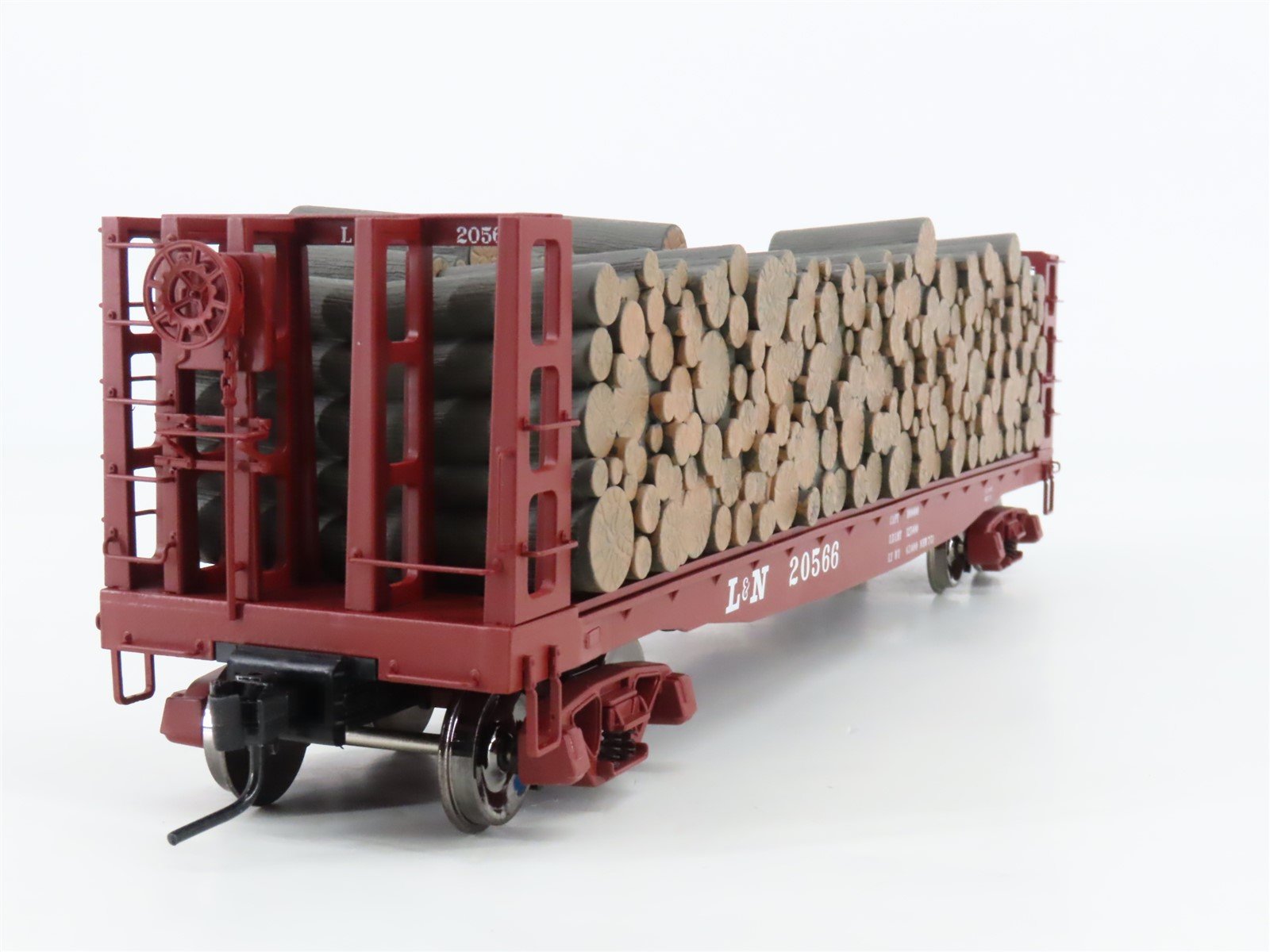 O Scale 2-Rail Atlas #7280-4 L&N Louisville & Nashville Pulpwood Flat Car #20566