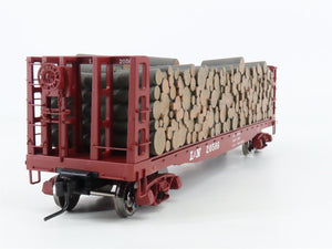 O Scale 2-Rail Atlas #7280-4 L&N Louisville & Nashville Pulpwood Flat Car #20566