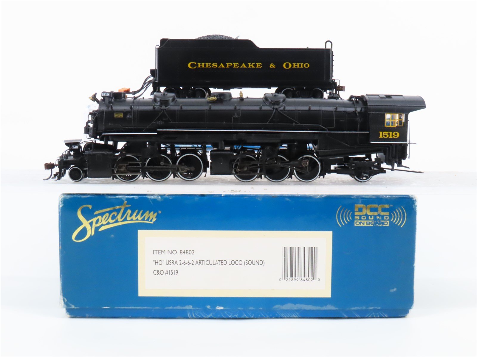 HO Bachmann 84802 C&O Chesapeake & Ohio 2-6-6-2 Steam #1519 w/ DCC & Sound