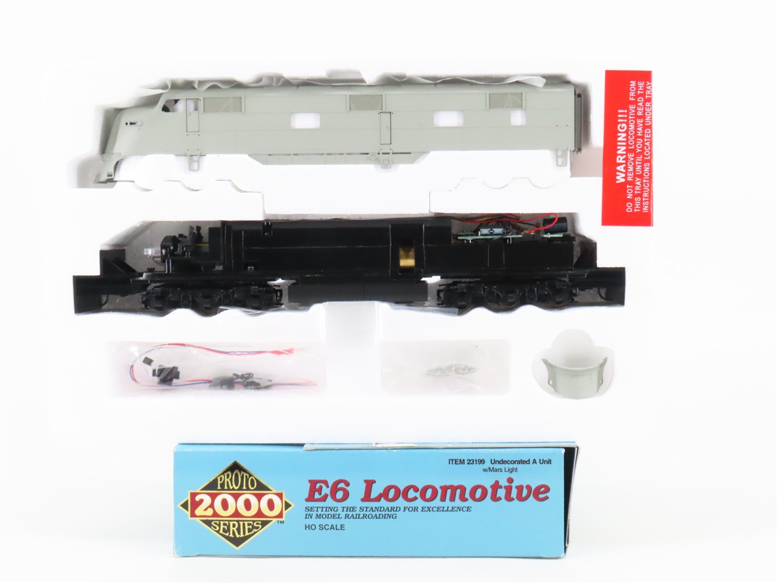 HO Scale Proto 2000 23199 Undecorated E6A Diesel Locomotive
