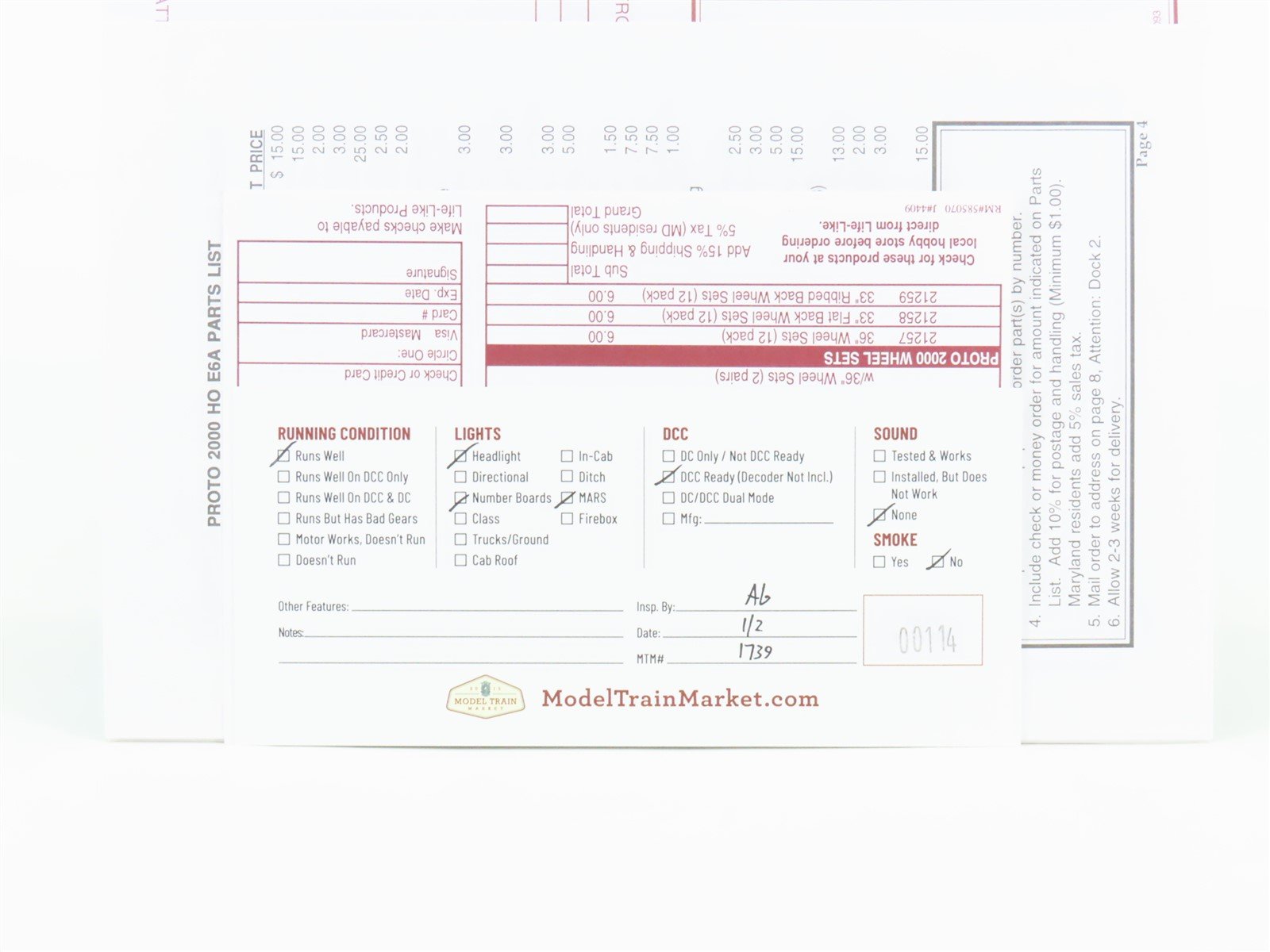 HO Scale Proto 2000 23190 L&N Louisville & Nashville E6A Diesel Locomotive #772