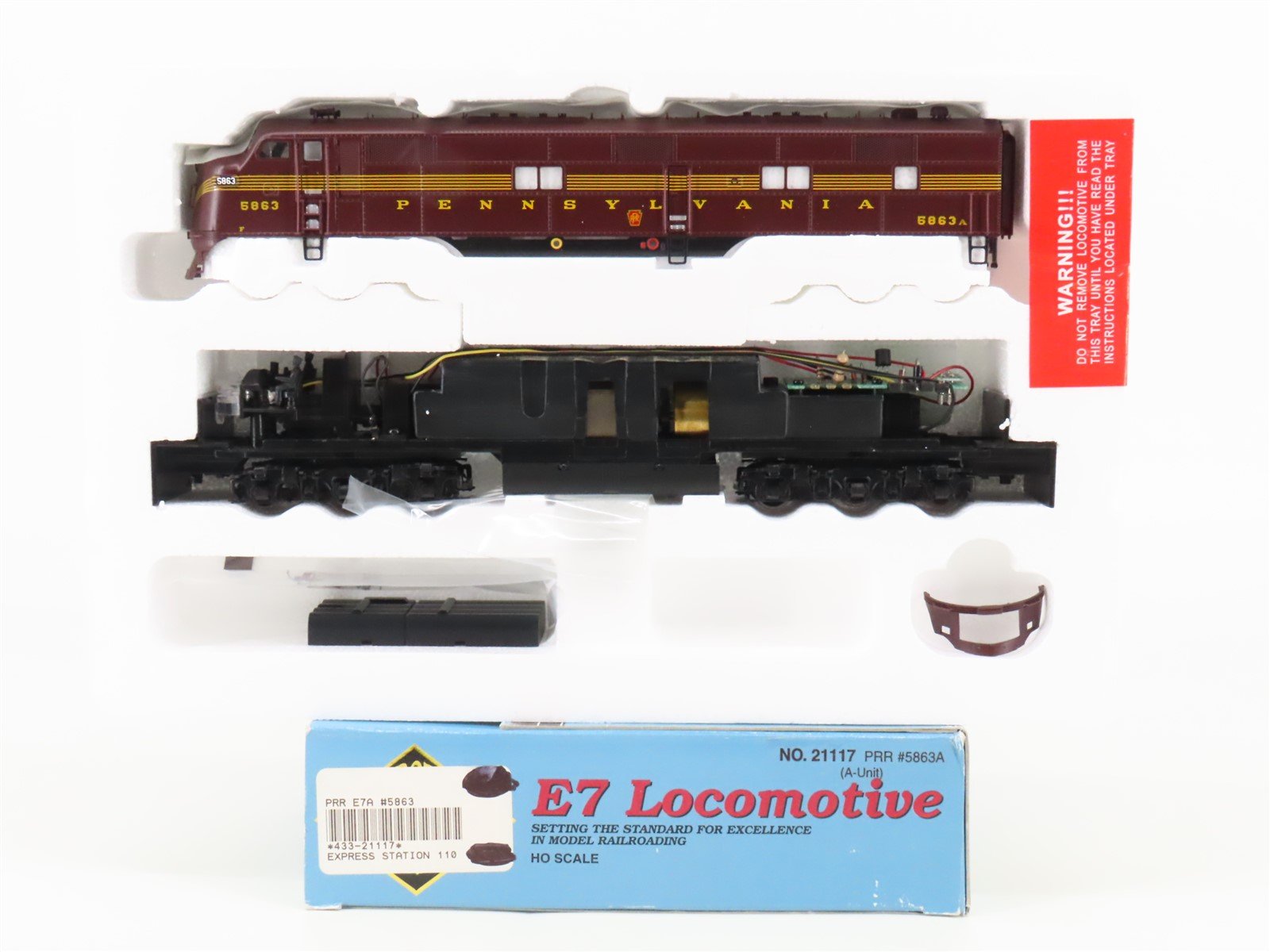 HO Scale Proto 2000 21117 PRR Pennsylvania E7A Diesel Locomotive #5863