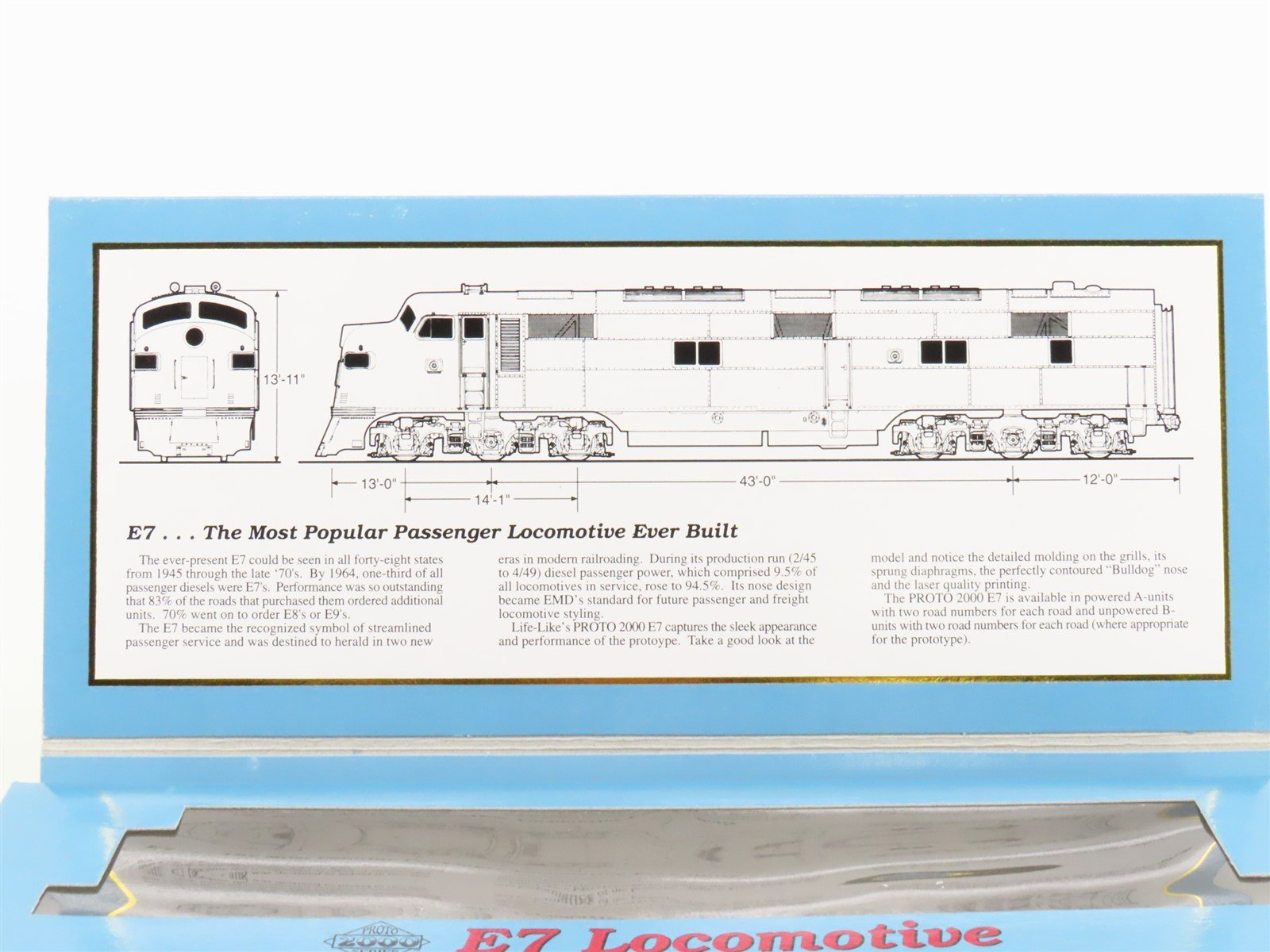 HO Scale Proto 2000 21117 PRR Pennsylvania E7A Diesel Locomotive #5863