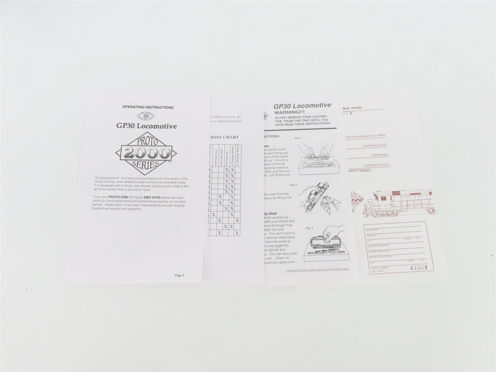 HO Scale Proto 2000 C&O Chesapeake & Ohio EMD GP30 Diesel No# - BAD GEARS