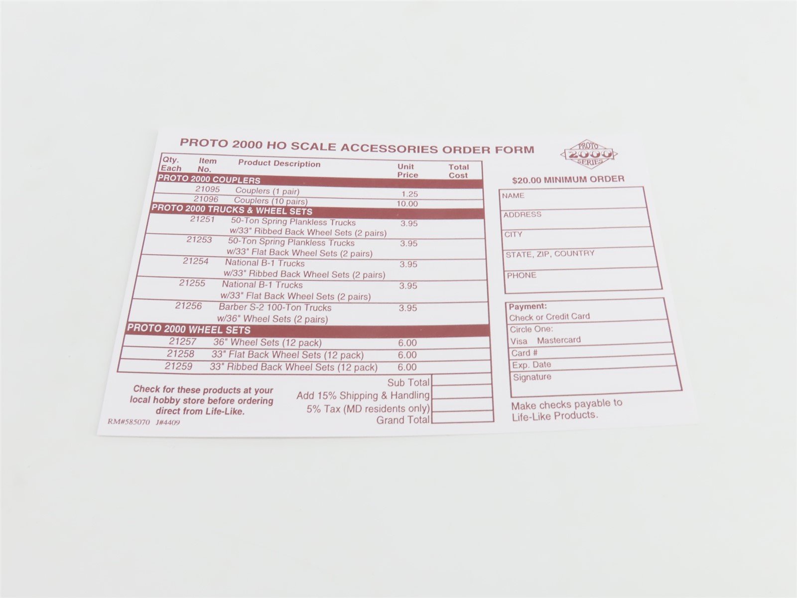 HO Scale Proto 2000 C&O Chesapeake & Ohio EMD GP30 Diesel No# - BAD GEARS
