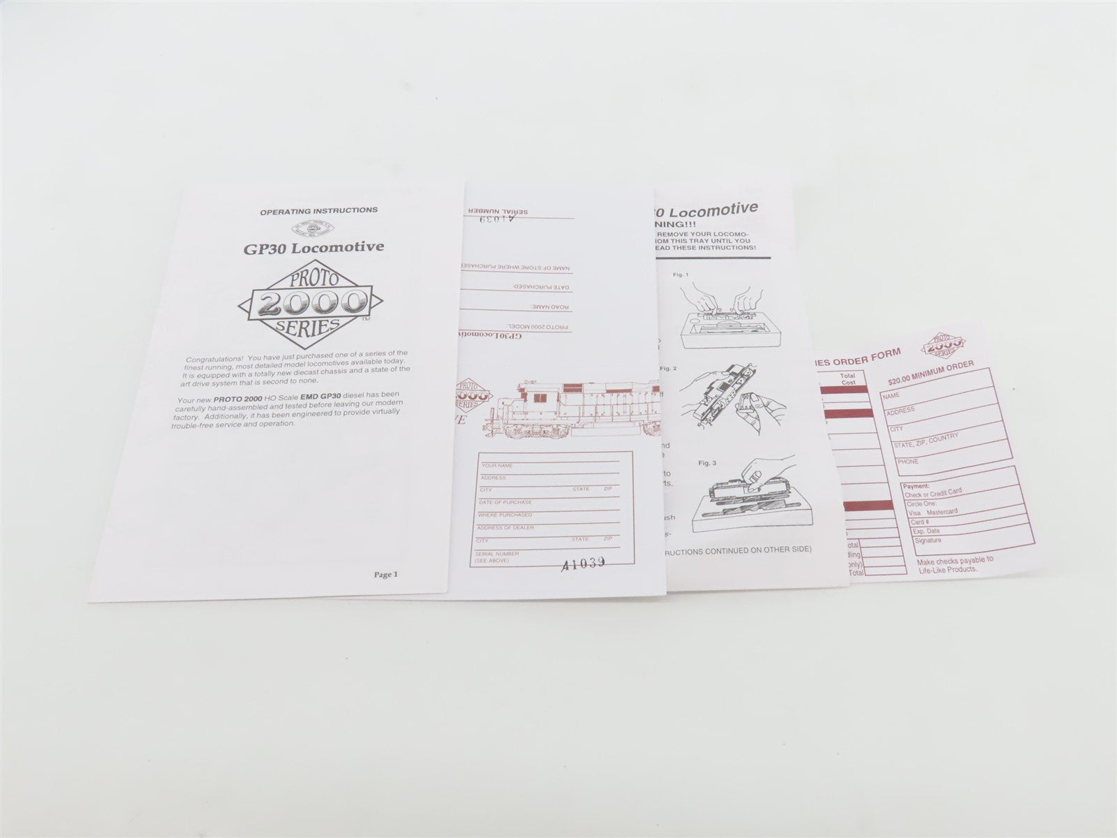 HO Proto 2000 23112 CB&Q Burlington Route EMD GP30 Diesel #975 - BAD GEARS