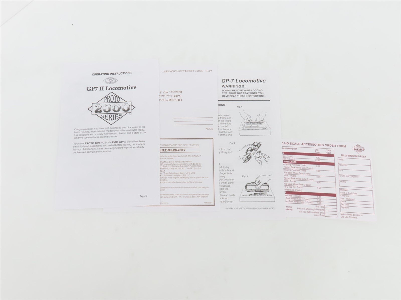 HO Proto 2000 23045 UP Union Pacific EMD GP7 Ph. II Diesel #102 - BAD GEARS