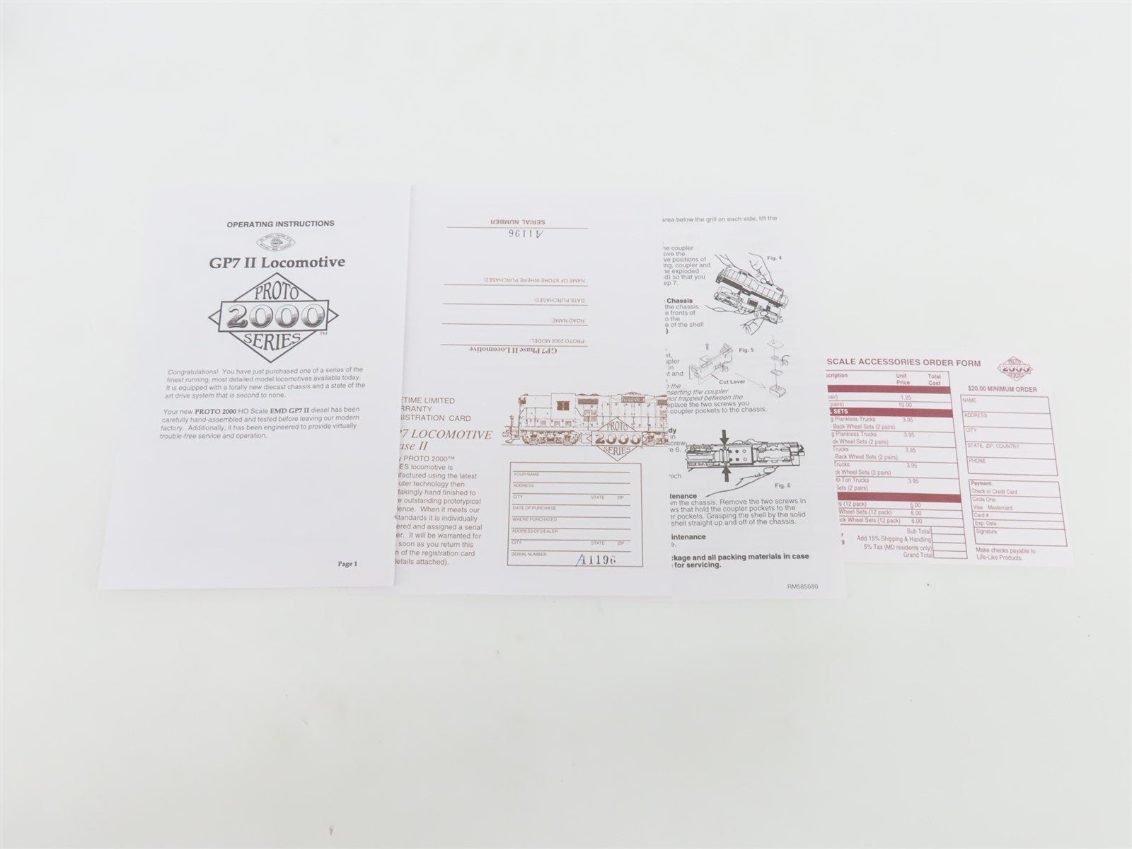 HO Proto 2000 23012 UP Union Pacific EMD GP7 Ph. III Diesel #103 - BAD GEARS
