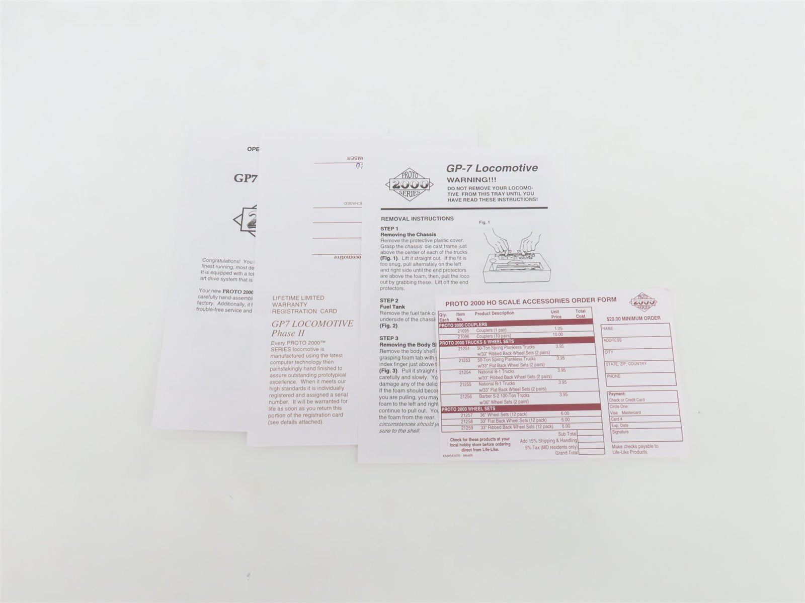 HO Proto 2000 23011 UP Union Pacific EMD GP7 Ph. II Diesel #100 - BAD GEARS