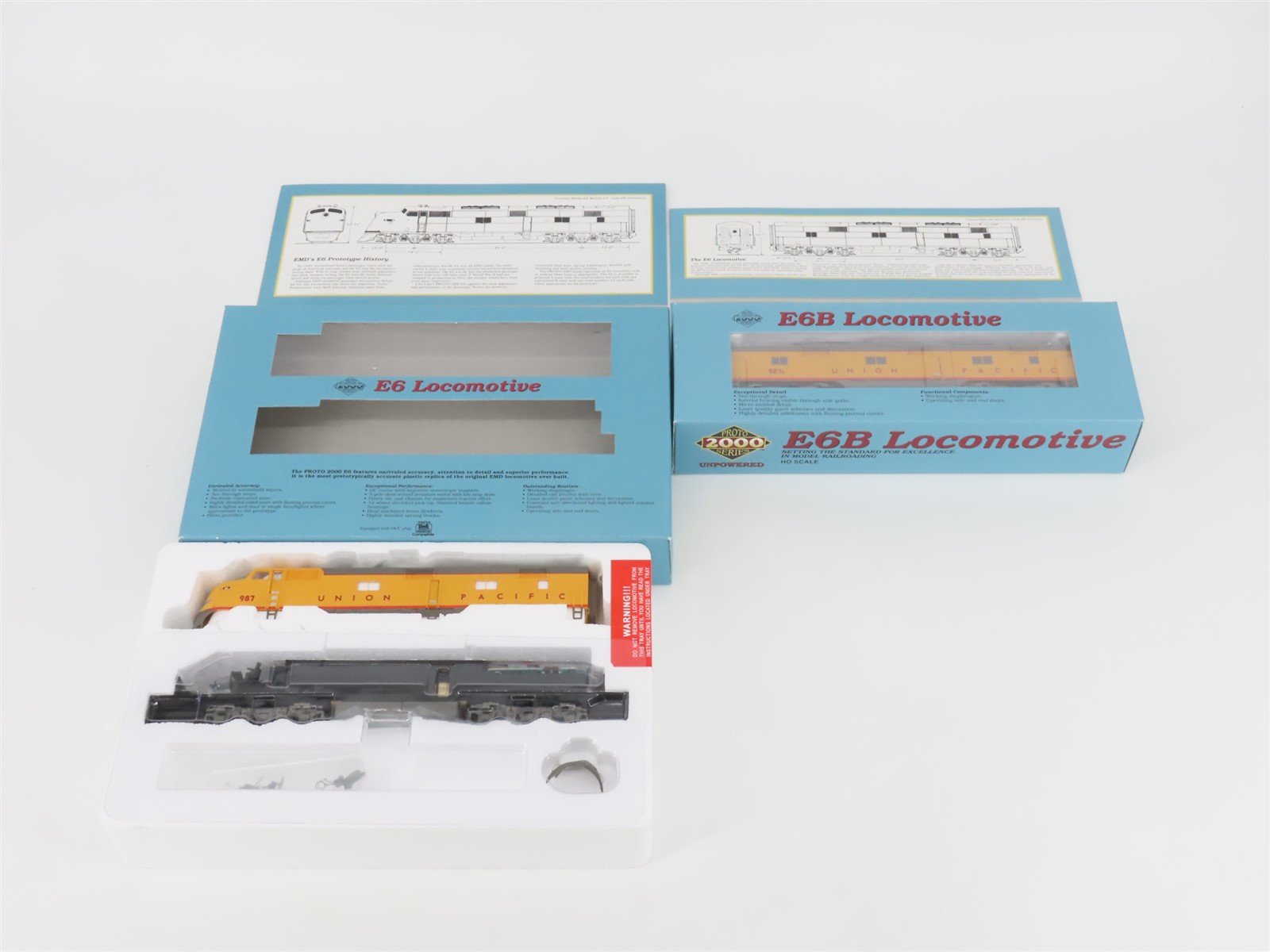 HO Scale Proto 2000 UP Union Pacific E6 A/B Diesel Locomotive Set